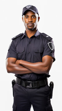 Black professional security team member